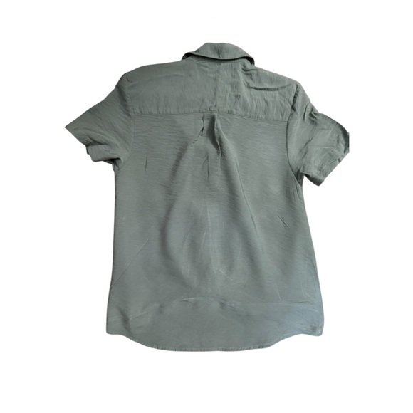 Simply Vera Vera Wang Olive Green V-Neck Blouse – Size XS - Picture 2 of 4